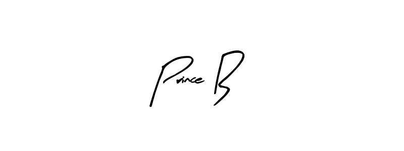 How to make Prince B name signature. Use Arty Signature style for creating short signs online. This is the latest handwritten sign. Prince B signature style 8 images and pictures png