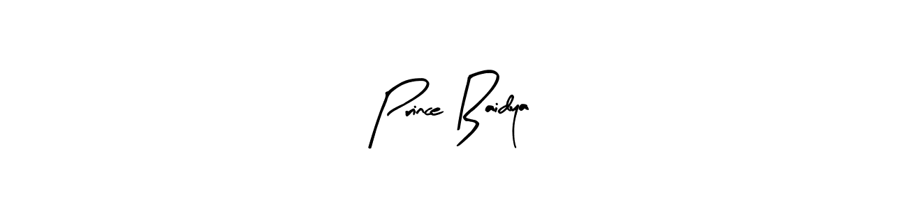 Design your own signature with our free online signature maker. With this signature software, you can create a handwritten (Arty Signature) signature for name Prince Baidya. Prince Baidya signature style 8 images and pictures png