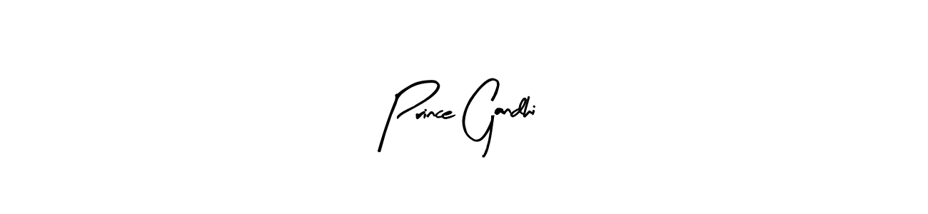 Design your own signature with our free online signature maker. With this signature software, you can create a handwritten (Arty Signature) signature for name Prince Gandhi. Prince Gandhi signature style 8 images and pictures png