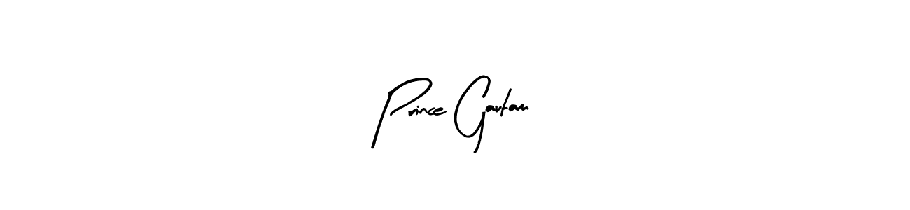 How to make Prince Gautam name signature. Use Arty Signature style for creating short signs online. This is the latest handwritten sign. Prince Gautam signature style 8 images and pictures png