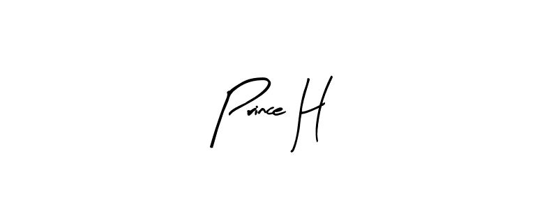 Make a beautiful signature design for name Prince H. With this signature (Arty Signature) style, you can create a handwritten signature for free. Prince H signature style 8 images and pictures png