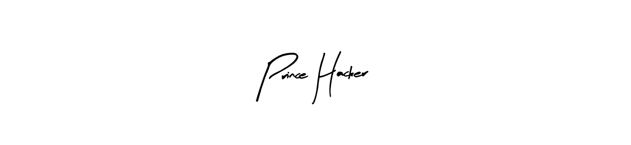 Arty Signature is a professional signature style that is perfect for those who want to add a touch of class to their signature. It is also a great choice for those who want to make their signature more unique. Get Prince Hacker name to fancy signature for free. Prince Hacker signature style 8 images and pictures png