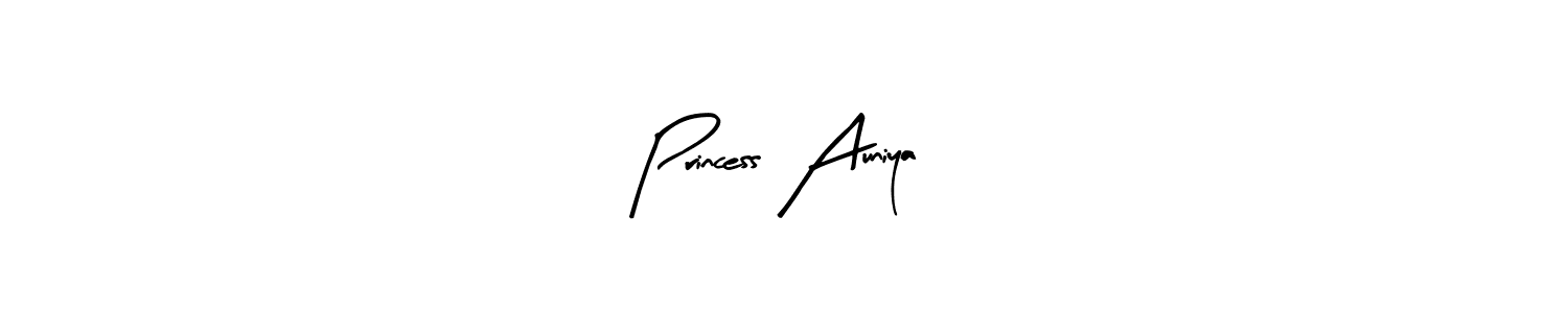 Similarly Arty Signature is the best handwritten signature design. Signature creator online .You can use it as an online autograph creator for name Princess Auniya. Princess Auniya signature style 8 images and pictures png