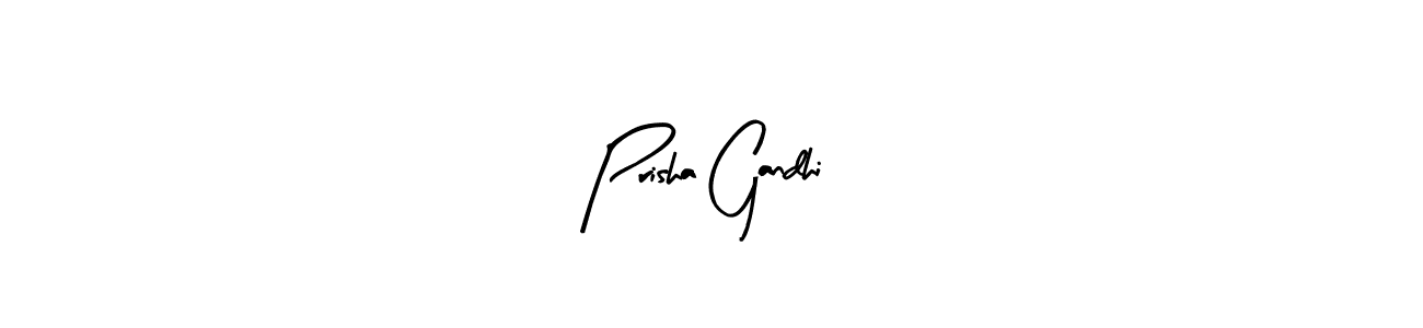 Also we have Prisha Gandhi name is the best signature style. Create professional handwritten signature collection using Arty Signature autograph style. Prisha Gandhi signature style 8 images and pictures png