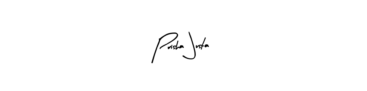 You can use this online signature creator to create a handwritten signature for the name Prisha Justa. This is the best online autograph maker. Prisha Justa signature style 8 images and pictures png