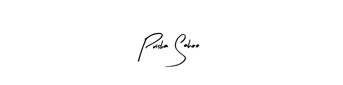 How to make Prisha Sahoo signature? Arty Signature is a professional autograph style. Create handwritten signature for Prisha Sahoo name. Prisha Sahoo signature style 8 images and pictures png