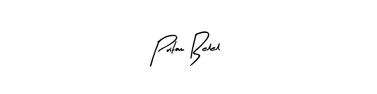 How to Draw Pritam Belel signature style? Arty Signature is a latest design signature styles for name Pritam Belel. Pritam Belel signature style 8 images and pictures png