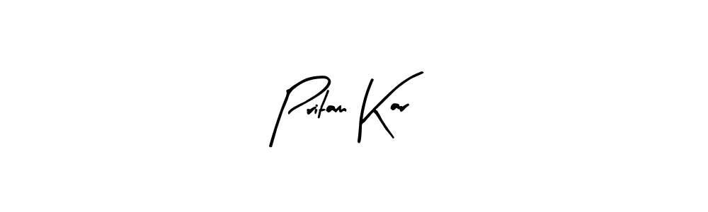 Create a beautiful signature design for name Pritam Kar. With this signature (Arty Signature) fonts, you can make a handwritten signature for free. Pritam Kar signature style 8 images and pictures png