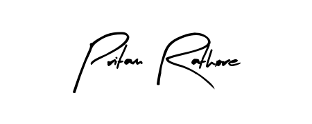 The Arty Signature typeface gives name Pritam Rathore a refined look. Suitable for certificates, diplomas, and official verification. Pritam Rathore signature style 8 images and pictures png
