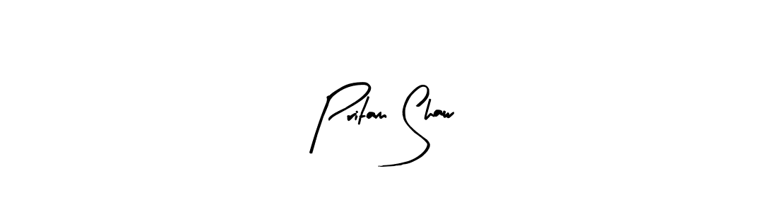 Design your own signature with our free online signature maker. With this signature software, you can create a handwritten (Arty Signature) signature for name Pritam Shaw. Pritam Shaw signature style 8 images and pictures png