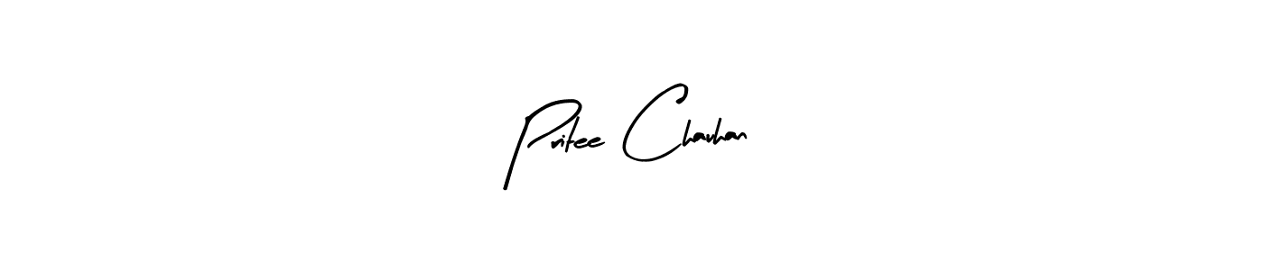 How to make Pritee Chauhan signature? Arty Signature is a professional autograph style. Create handwritten signature for Pritee Chauhan name. Pritee Chauhan signature style 8 images and pictures png