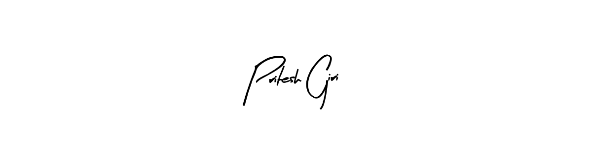 The best way (Arty Signature) to make a short signature is to pick only two or three words in your name. The name Pritesh Giri include a total of six letters. For converting this name. Pritesh Giri signature style 8 images and pictures png