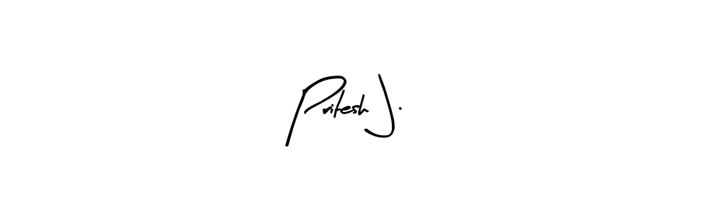 Make a beautiful signature design for name Pritesh J.. Use this online signature maker to create a handwritten signature for free. Pritesh J. signature style 8 images and pictures png