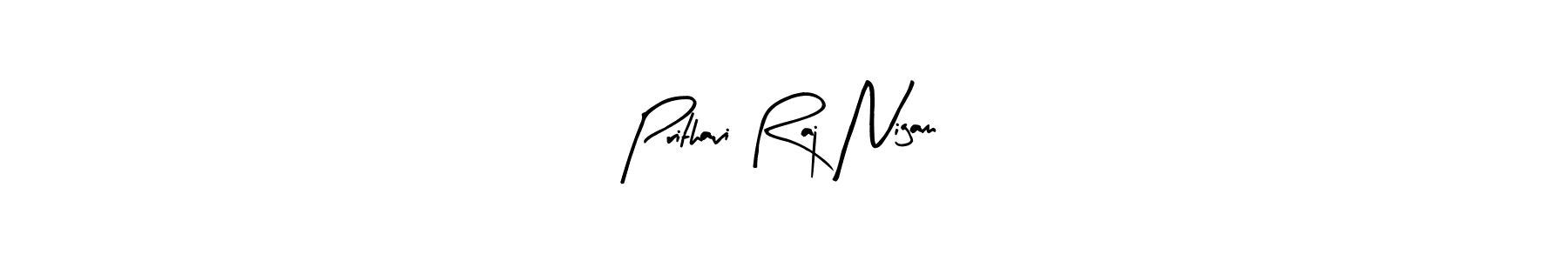 Similarly Arty Signature is the best handwritten signature design. Signature creator online .You can use it as an online autograph creator for name Prithavi Raj Nigam. Prithavi Raj Nigam signature style 8 images and pictures png