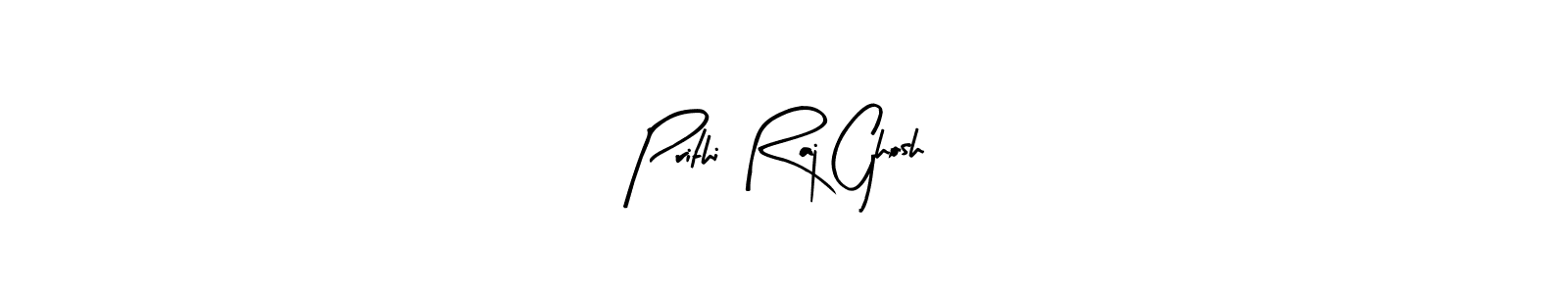 The best way (Arty Signature) to make a short signature is to pick only two or three words in your name. The name Prithi Raj Ghosh include a total of six letters. For converting this name. Prithi Raj Ghosh signature style 8 images and pictures png