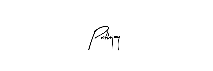 Use a signature maker to create a handwritten signature online. With this signature software, you can design (Arty Signature) your own signature for name Prithujay. Prithujay signature style 8 images and pictures png