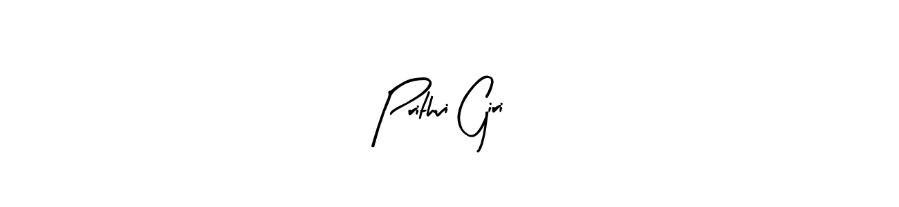 Prithvi Giri  stylish signature style. Best Handwritten Sign (Arty Signature) for my name. Handwritten Signature Collection Ideas for my name Prithvi Giri . Prithvi Giri  signature style 8 images and pictures png