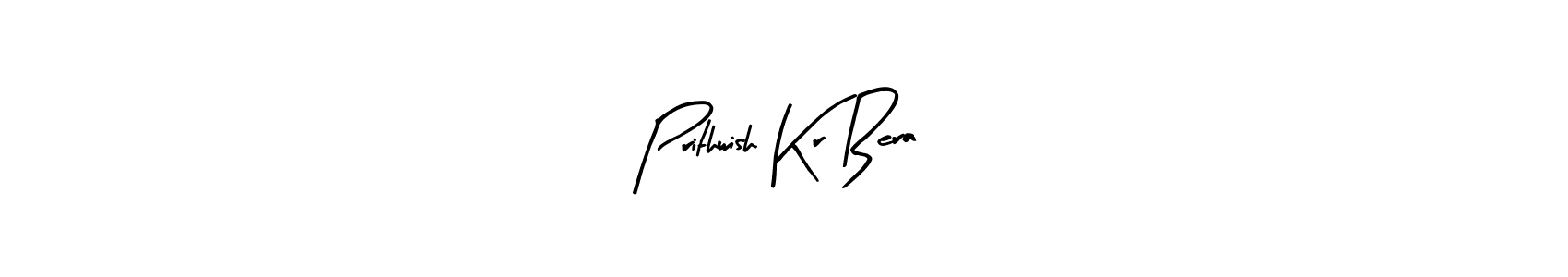 The best way (Arty Signature) to make a short signature is to pick only two or three words in your name. The name Prithwish Kr Bera include a total of six letters. For converting this name. Prithwish Kr Bera signature style 8 images and pictures png