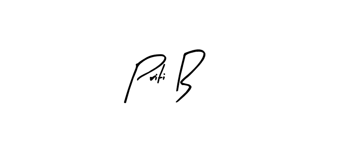 Make a beautiful signature design for name Priti B. Use this online signature maker to create a handwritten signature for free. Priti B signature style 8 images and pictures png