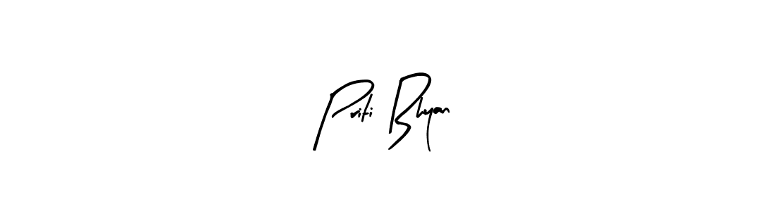 How to Draw Priti Bhyan signature style? Arty Signature is a latest design signature styles for name Priti Bhyan. Priti Bhyan signature style 8 images and pictures png