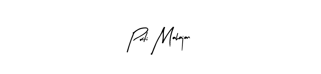 Design your own signature with our free online signature maker. With this signature software, you can create a handwritten (Arty Signature) signature for name Priti Mahajan. Priti Mahajan signature style 8 images and pictures png