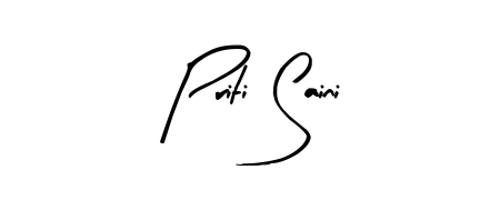 Priti Saini stylish signature style. Best Handwritten Sign (Arty Signature) for my name. Handwritten Signature Collection Ideas for my name Priti Saini. Priti Saini signature style 8 images and pictures png