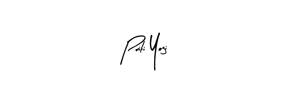 Priti Yogi stylish signature style. Best Handwritten Sign (Arty Signature) for my name. Handwritten Signature Collection Ideas for my name Priti Yogi. Priti Yogi signature style 8 images and pictures png