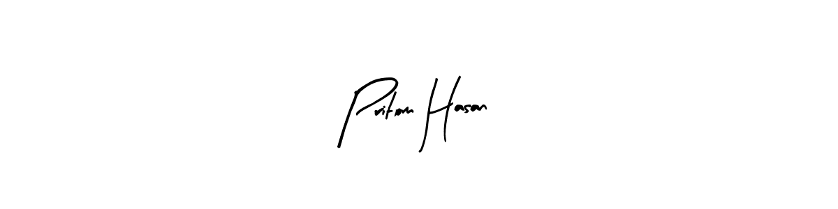 if you are searching for the best signature style for your name Pritom Hasan. so please give up your signature search. here we have designed multiple signature styles  using Arty Signature. Pritom Hasan signature style 8 images and pictures png