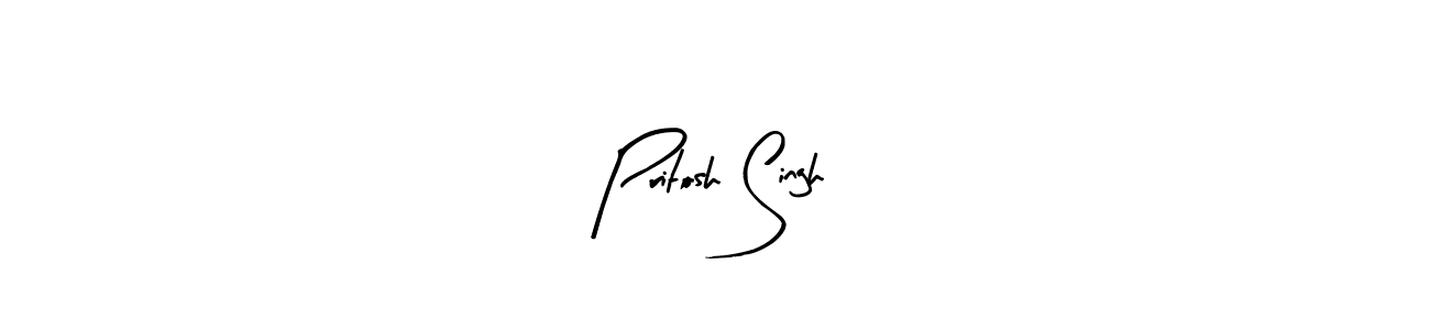 Use a signature maker to create a handwritten signature online. With this signature software, you can design (Arty Signature) your own signature for name Pritosh Singh. Pritosh Singh signature style 8 images and pictures png