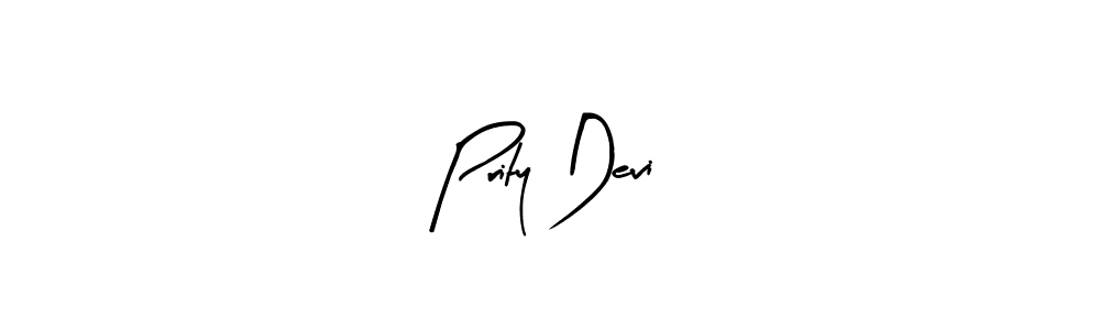 Similarly Arty Signature is the best handwritten signature design. Signature creator online .You can use it as an online autograph creator for name Prity Devi. Prity Devi signature style 8 images and pictures png
