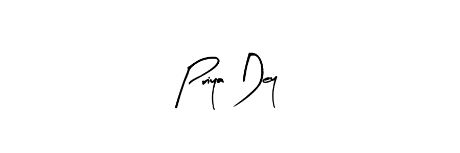 Similarly Arty Signature is the best handwritten signature design. Signature creator online .You can use it as an online autograph creator for name Priya Dey. Priya Dey signature style 8 images and pictures png