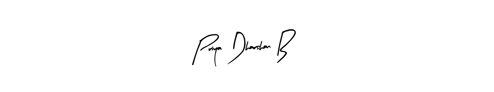 Arty Signature is a professional signature style that is perfect for those who want to add a touch of class to their signature. It is also a great choice for those who want to make their signature more unique. Get Priya Dharshan B name to fancy signature for free. Priya Dharshan B signature style 8 images and pictures png