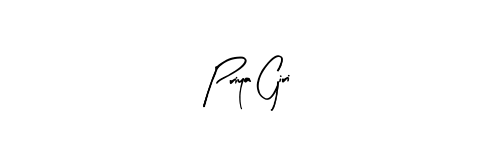 The best way (Arty Signature) to make a short signature is to pick only two or three words in your name. The name Priya Giri include a total of six letters. For converting this name. Priya Giri signature style 8 images and pictures png