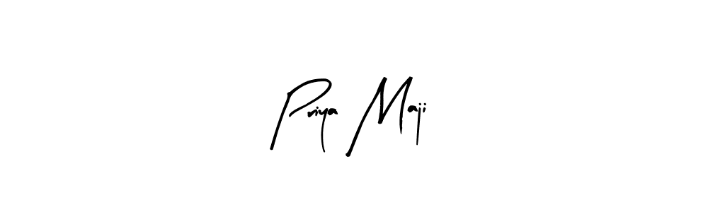 The best way (Arty Signature) to make a short signature is to pick only two or three words in your name. The name Priya Maji include a total of six letters. For converting this name. Priya Maji signature style 8 images and pictures png