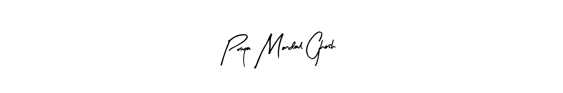 This is the best signature style for the Priya Mondal Ghosh name. Also you like these signature font (Arty Signature). Mix name signature. Priya Mondal Ghosh signature style 8 images and pictures png