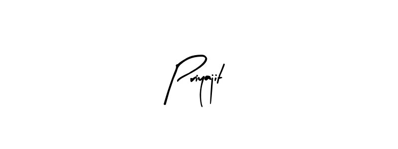 Create a beautiful signature design for name Priyajit. With this signature (Arty Signature) fonts, you can make a handwritten signature for free. Priyajit signature style 8 images and pictures png