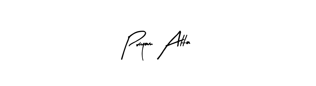 You should practise on your own different ways (Arty Signature) to write your name (Priyam Atta) in signature. don't let someone else do it for you. Priyam Atta signature style 8 images and pictures png
