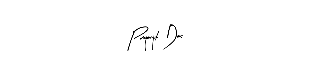 How to make Priyanjit Das name signature. Use Arty Signature style for creating short signs online. This is the latest handwritten sign. Priyanjit Das signature style 8 images and pictures png