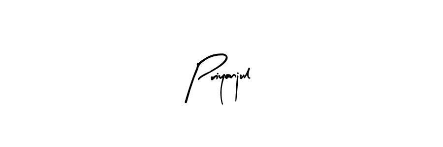 Priyanjul stylish signature style. Best Handwritten Sign (Arty Signature) for my name. Handwritten Signature Collection Ideas for my name Priyanjul. Priyanjul signature style 8 images and pictures png