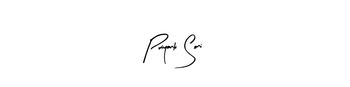 Make a beautiful signature design for name Priyank Soni. Use this online signature maker to create a handwritten signature for free. Priyank Soni signature style 8 images and pictures png