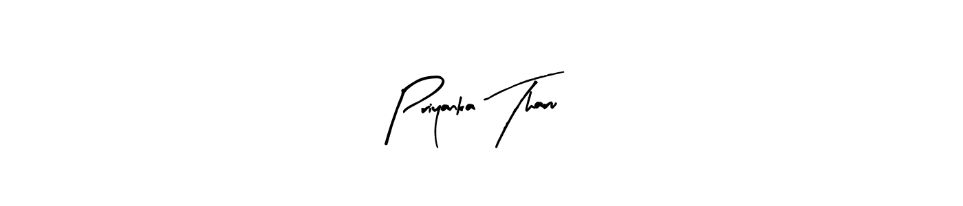Create a beautiful signature design for name Priyanka Tharu. With this signature (Arty Signature) fonts, you can make a handwritten signature for free. Priyanka Tharu signature style 8 images and pictures png
