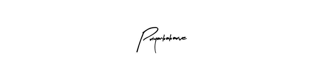 How to make Priyankakarve name signature. Use Arty Signature style for creating short signs online. This is the latest handwritten sign. Priyankakarve signature style 8 images and pictures png