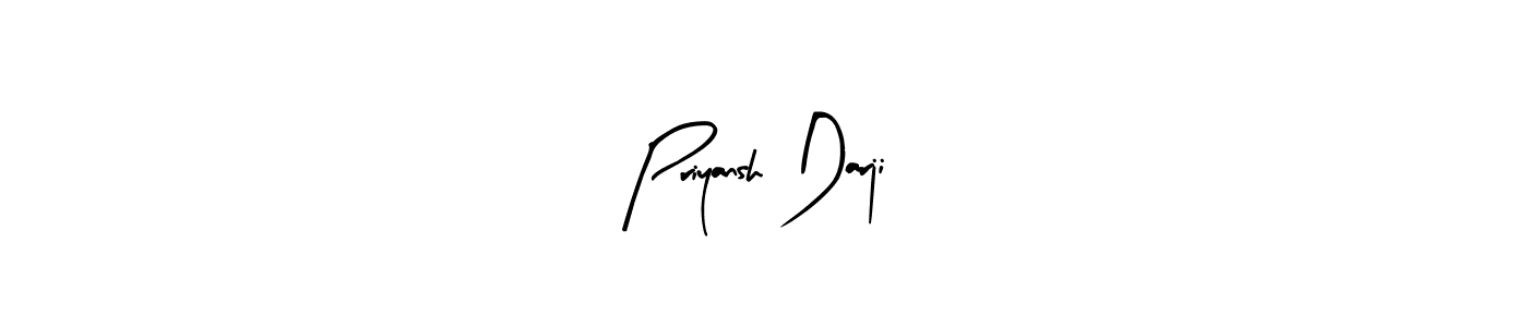 Use a signature maker to create a handwritten signature online. With this signature software, you can design (Arty Signature) your own signature for name Priyansh Darji. Priyansh Darji signature style 8 images and pictures png