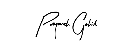Quickly download Priyansh Gohil name signature in high-resolution PNG using Arty Signature style. Ready to insert into PDFs and online applications. Priyansh Gohil signature style 8 images and pictures png