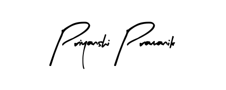 Looking for an artistic signature for Priyanshi Pramanik? The Arty Signature calligraphy style gives a sophisticated flow suitable for business cards and emails. Priyanshi Pramanik signature style 8 images and pictures png