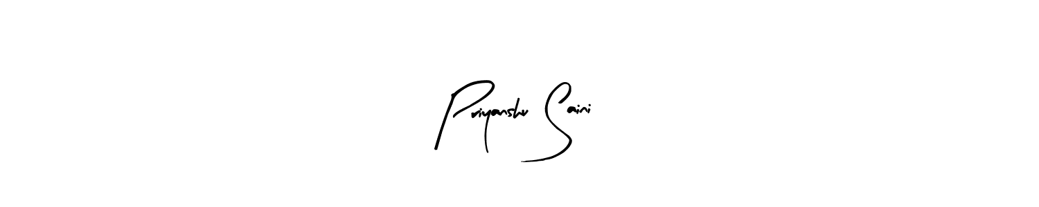 Priyanshu Saini stylish signature style. Best Handwritten Sign (Arty Signature) for my name. Handwritten Signature Collection Ideas for my name Priyanshu Saini. Priyanshu Saini signature style 8 images and pictures png