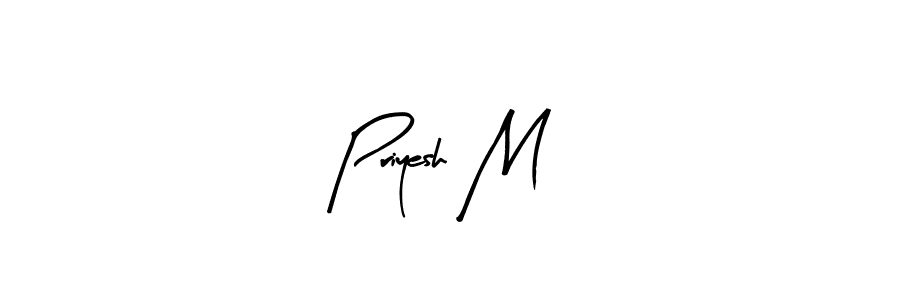 Similarly Arty Signature is the best handwritten signature design. Signature creator online .You can use it as an online autograph creator for name Priyesh M. Priyesh M signature style 8 images and pictures png