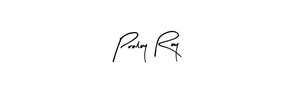 Similarly Arty Signature is the best handwritten signature design. Signature creator online .You can use it as an online autograph creator for name Proloy Ray. Proloy Ray signature style 8 images and pictures png