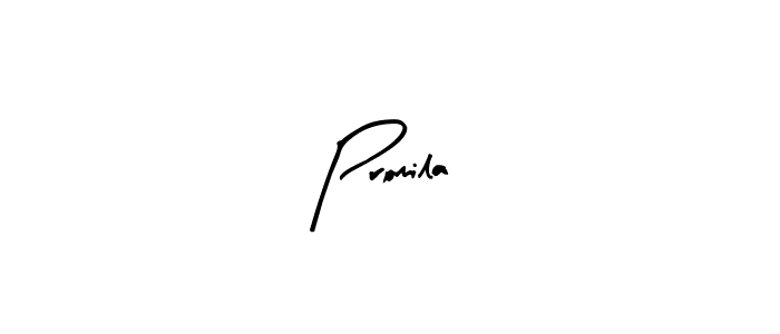 Use a signature maker to create a handwritten signature online. With this signature software, you can design (Arty Signature) your own signature for name Promila. Promila signature style 8 images and pictures png