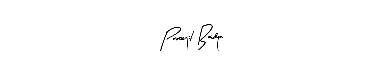 The best way (Arty Signature) to make a short signature is to pick only two or three words in your name. The name Prosenjit Baidya include a total of six letters. For converting this name. Prosenjit Baidya signature style 8 images and pictures png